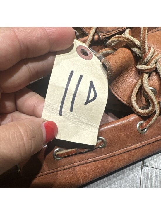 Polo Ralph Lauren Brown Leather Moccasin  Loafer Bench Made USA Size 11 D main image 5